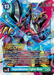 Imperialdramon: Fighter Mode (2023 Regionals Participant) BT12-031 SR (Across Time)