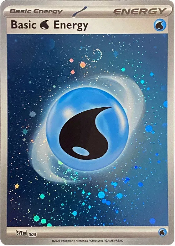 Basic Water Energy (Cosmos Holo) SV: 151 Common • 003 Holofoil