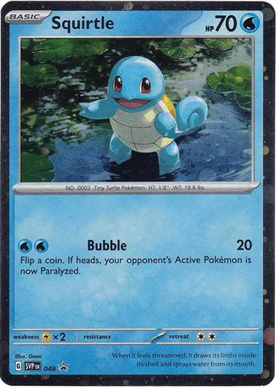 Squirtle (Cosmos Holo) Scarlet & Violet Promo Promo 048