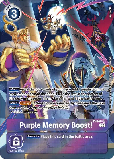 Purple Memory Boost! - P-040 (Digimon Adventure Box 2) (Digimon Promotion Cards)