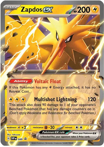 Zapdos ex 049 · Holofoil (Scarlet & Violet Promo)