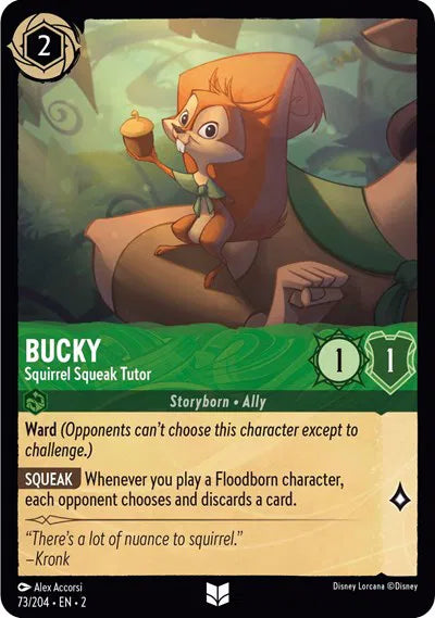 Bucky - Squirrel Squeak Tutor 73/204 · Normal (Rise of the Floodborn)