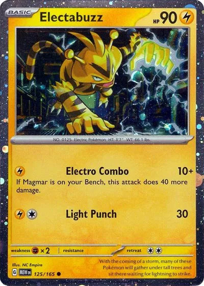 Electabuzz (Cosmos Holo) 125/165 · Holofoil (Miscellaneous Cards & Products)