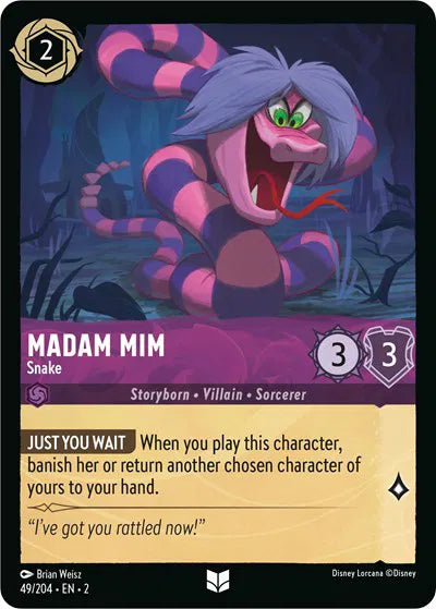 Madam Mim - Snake 49/204 · Cold Foil (Rise of the Floodborn)