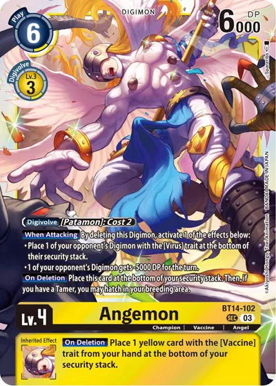 Angemon BT14-102 SEC (Blast Ace Booster)