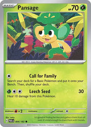 Pansage 004/182 Reverse Holo (Paradox Rift)