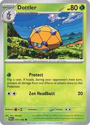 Dottler 011/182 · Reverse Holofoil (Paradox Rift)