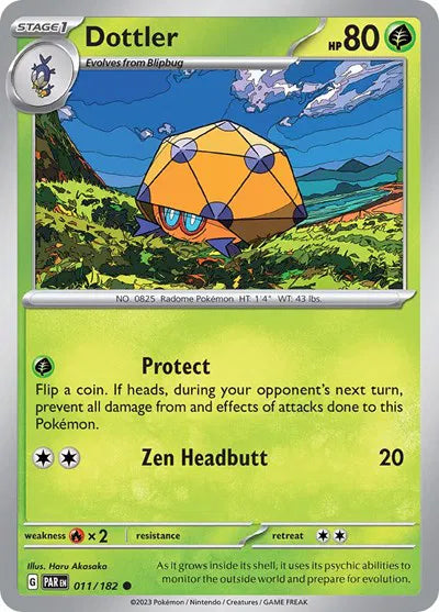Dottler 011/182 · Reverse Holofoil (Paradox Rift)