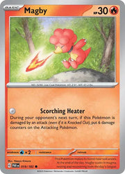 Magby 019/182 · Reverse Holofoil (Paradox Rift)
