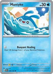 Mantyke 039/182 · Reverse Holofoil (Paradox Rift)