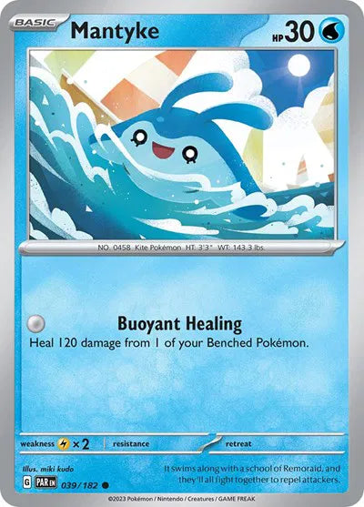 Mantyke 039/182 · Reverse Holofoil (Paradox Rift)
