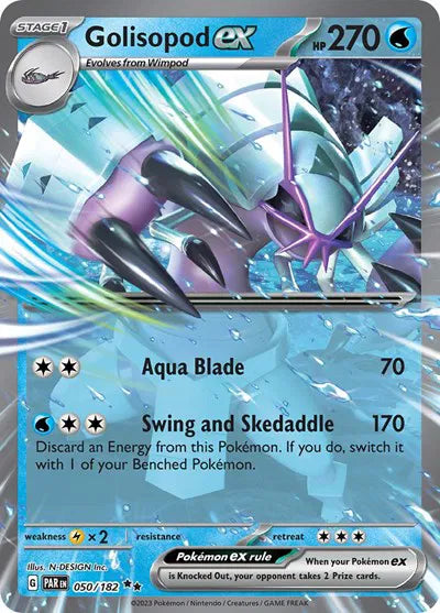 Pokémon Golisopod ex Double Rare 050/182