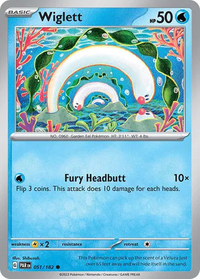 Wiglett 051/182 · Reverse Holofoil (Paradox Rift)