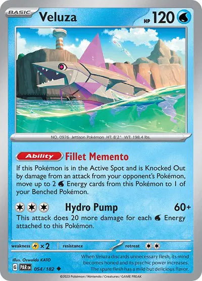 Veluza 054/182 · Reverse Holofoil (Paradox Rift)