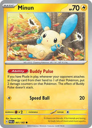 Minun 061/182 · Reverse Holofoil (Paradox Rift)