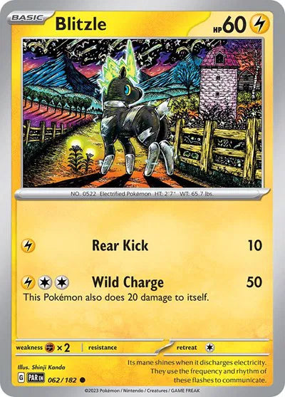 Blitzle 062/182 · Reverse Holofoil (Paradox Rift)