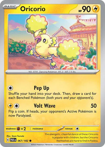 Oricorio 067/182 · Reverse Holofoil (Paradox Rift)