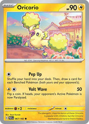 Oricorio 067/182 · Reverse Holofoil (Paradox Rift)