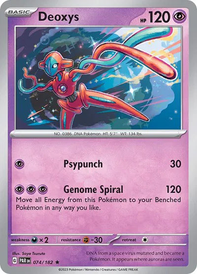 Deoxys 074/182 · Holofoil (Paradox Rift)