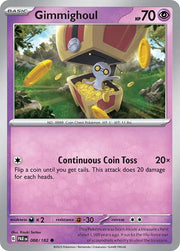 Gimmighoul 088/182 · Reverse Holofoil (Paradox Rift)