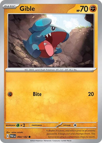 Gible 094/182 · (Paradox Rift) by Sui