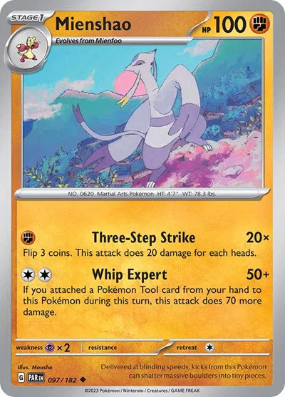 Mienshao 097/182 · Normal (Paradox Rift)