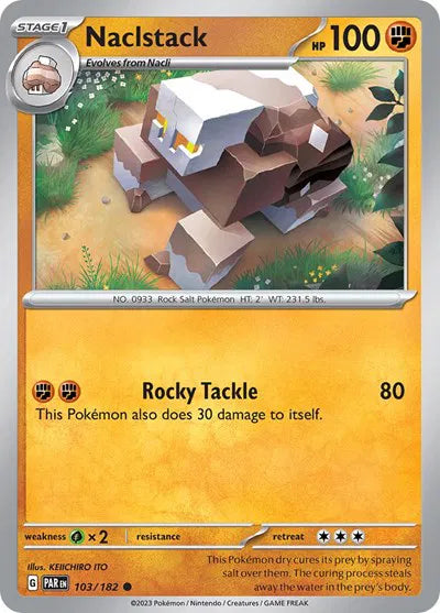 Naclstack 103/182 · Reverse Holofoil (Paradox Rift)