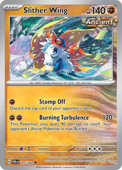 Slither Wing 107/182 · Reverse Holofoil (Paradox Rift)