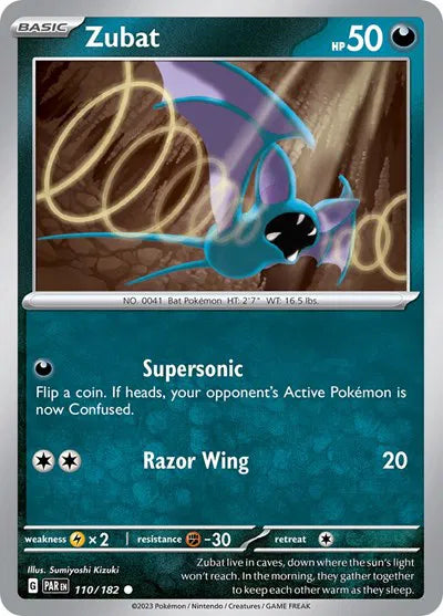 Zubat 110/182 · Normal (Paradox Rift)