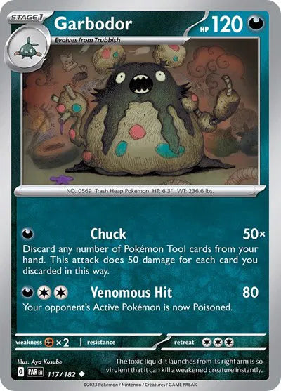 Garbodor 117/182 · Normal (Paradox Rift)