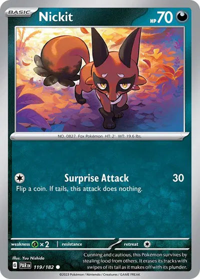 Nickit 119/182 · Reverse Holofoil (Paradox Rift)