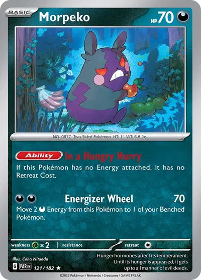 Morpeko 121/182 · Holofoil (Paradox Rift)