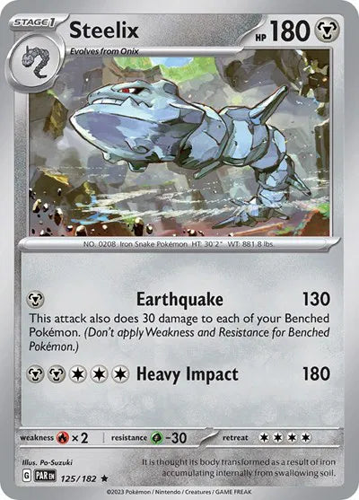 Steelix 125/182 · Holofoil (Paradox Rift)