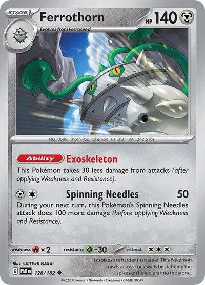 Ferrothorn 128/182 · Reverse Holofoil (Paradox Rift)