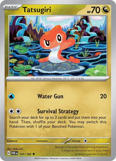 Tatsugiri 141/182 · Reverse Holofoil (Paradox Rift)