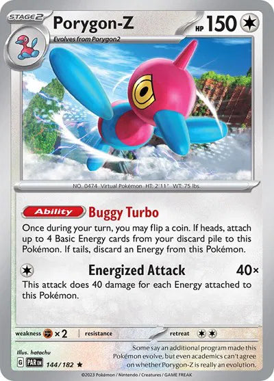 Porygon-Z 144/182 · Holofoil (Paradox Rift)