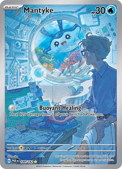 Mantyke 189/182 (Paradox Rift) — PSA 8