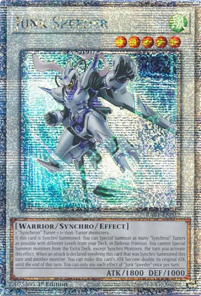 Junk Speeder (Quarter Century Secret Rare) RA01-EN032 (25th Anniversary Rarity Collection)