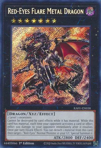 Red-Eyes Flare Metal Dragon (Secret Rare) RA01-EN038 (25th Anniversary Rarity Collection)