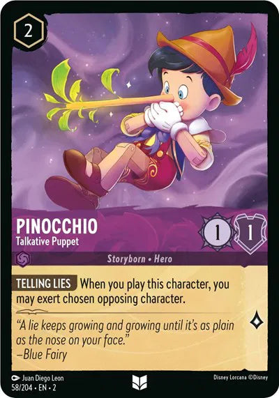 Pinocchio - Talkative Puppet 58/204 · Normal (Rise of the Floodborn)