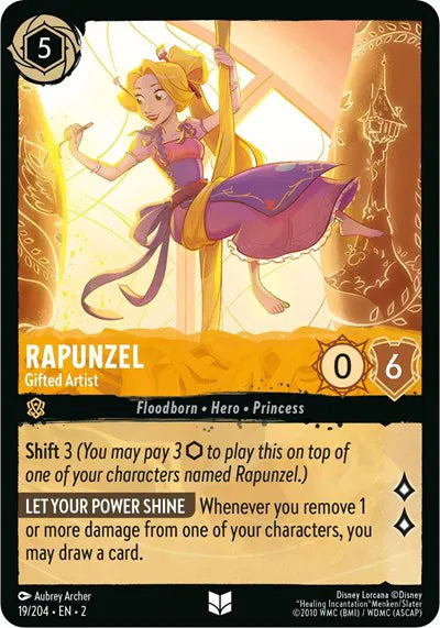 Rapunzel - Gifted Artist 19/204 · Normal (Rise of the Floodborn)