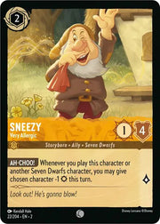 Sneezy - Very Allergic 22/204 · Normal (Rise of the Floodborn)