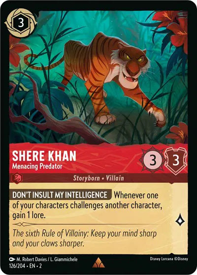 Shere Khan - Menacing Predator 126/204 · Normal (Rise of the Floodborn)