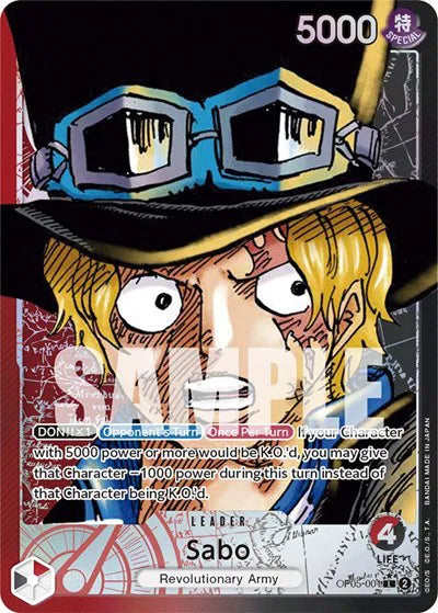 Sabo (001) (Alternate Art) OP05-001 (Awakening of the New Era)