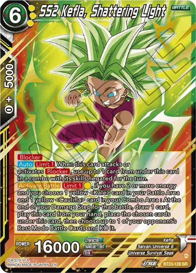 SS2 Kefla, Shattering Light BT23-128 (Perfect Combination)