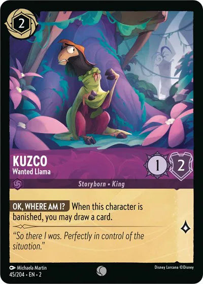 Kuzco - Wanted Llama 45/204 · Normal (Rise of the Floodborn)
