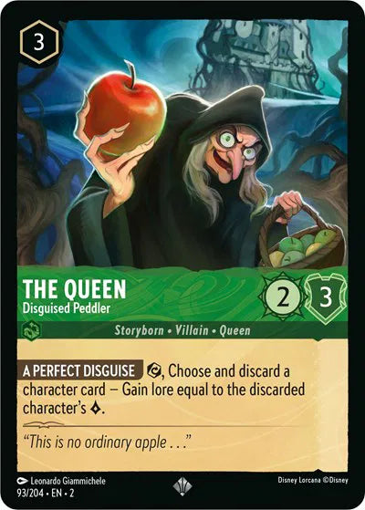 The Queen - Disguised Peddler 93/204 · Normal (Rise of the Floodborn)