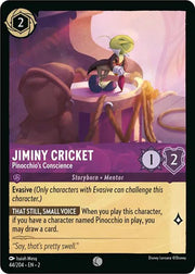 Jiminy Cricket - Pinocchio's Conscience 44/204 · Normal (Rise of the Floodborn)