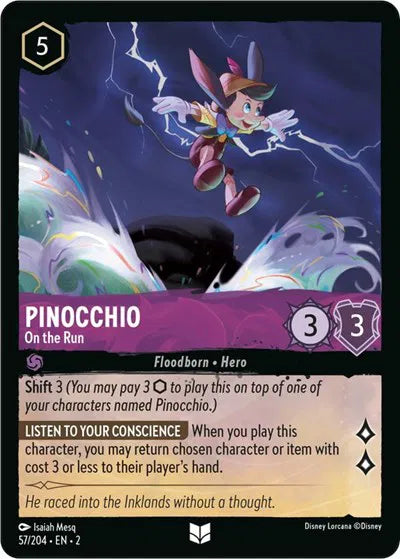 Pinocchio - On the Run 57/204 · Normal (Rise of the Floodborn)