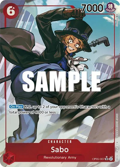 Sabo (007) (Alternate Art) OP05-007 (Awakening of the New Era)